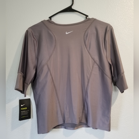Nike Womens Dry Fit Workout Top Grey XL AJ2773-036 - Picture 2 of 7